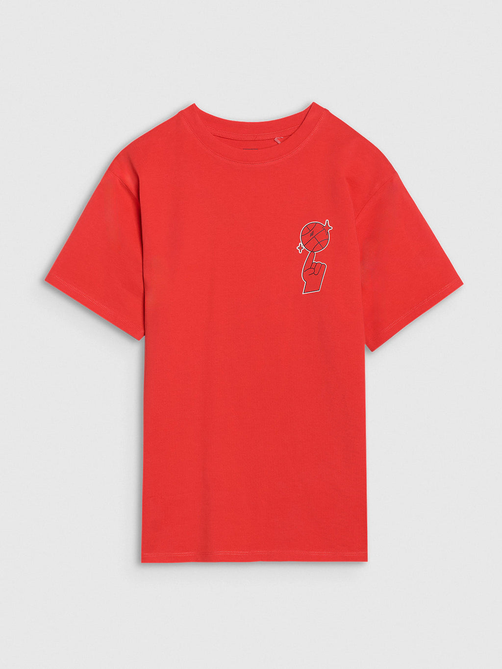 T-shirt oversize z nadrukiem chłopięcy