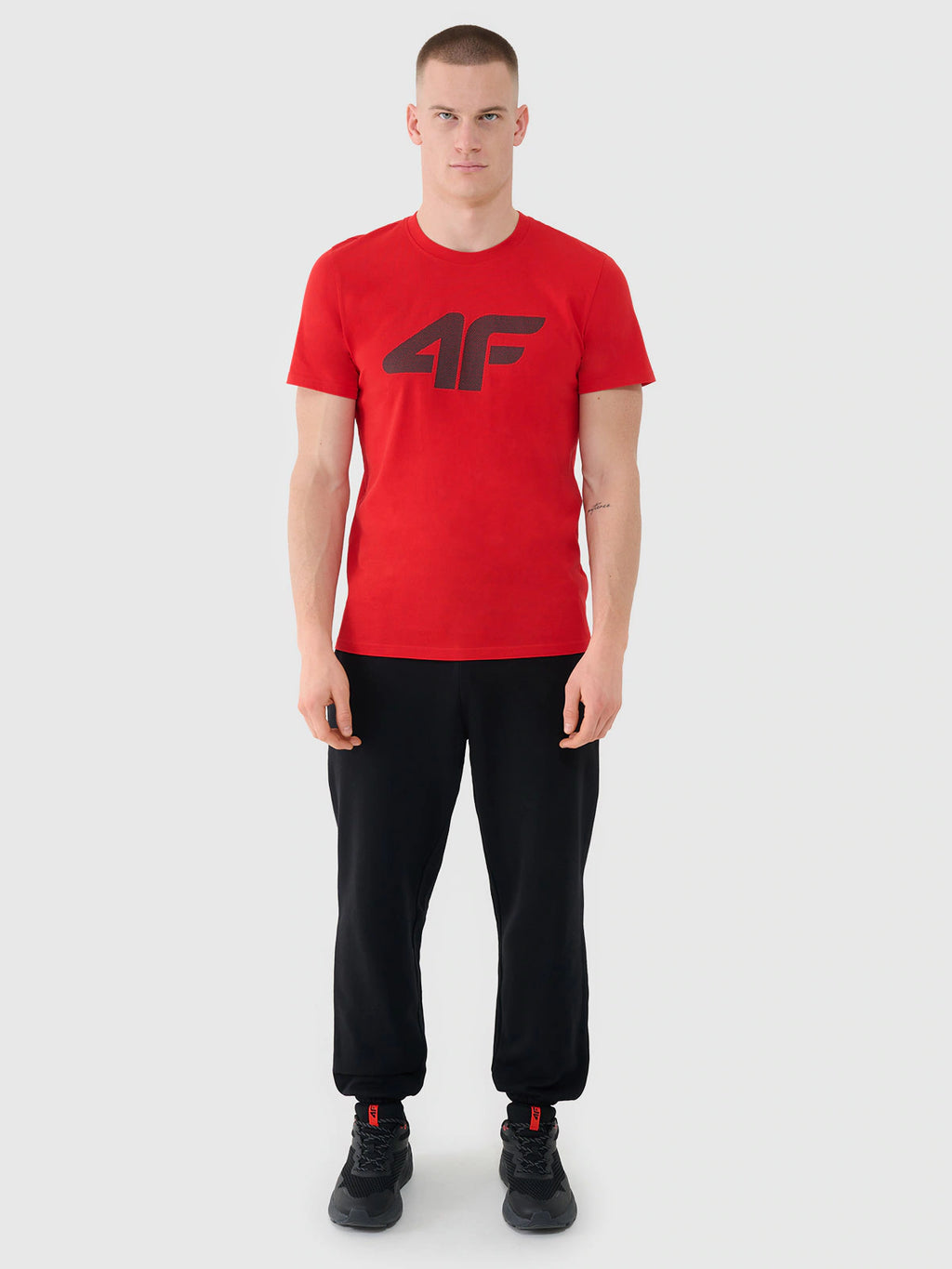 T-shirt regular z nadrukiem męski
