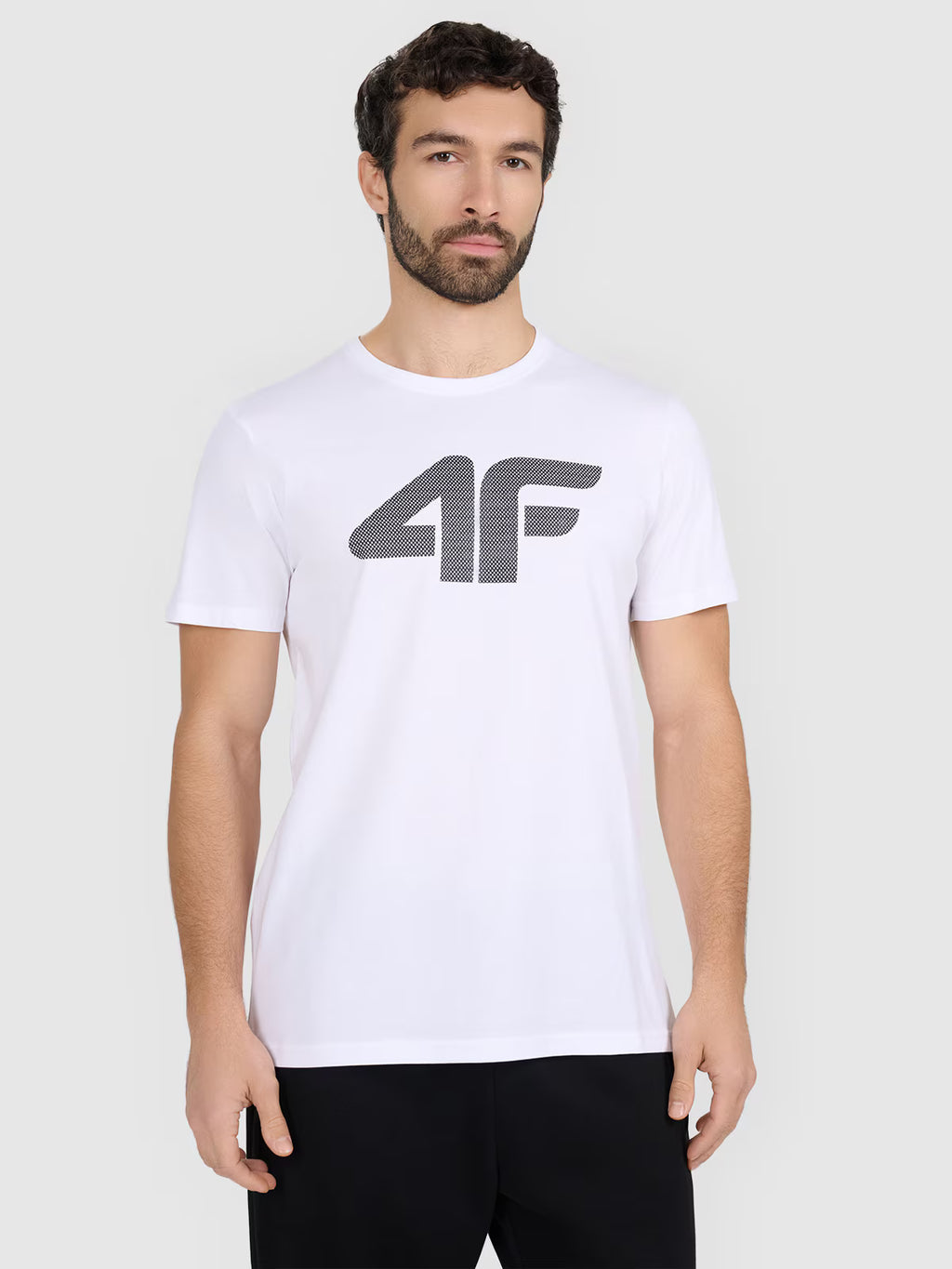 T-shirt regular z nadrukiem męski
