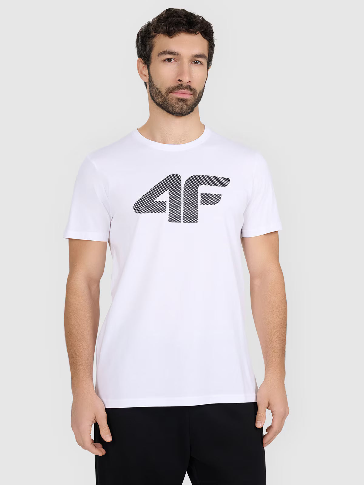 T-shirt regular z nadrukiem męski