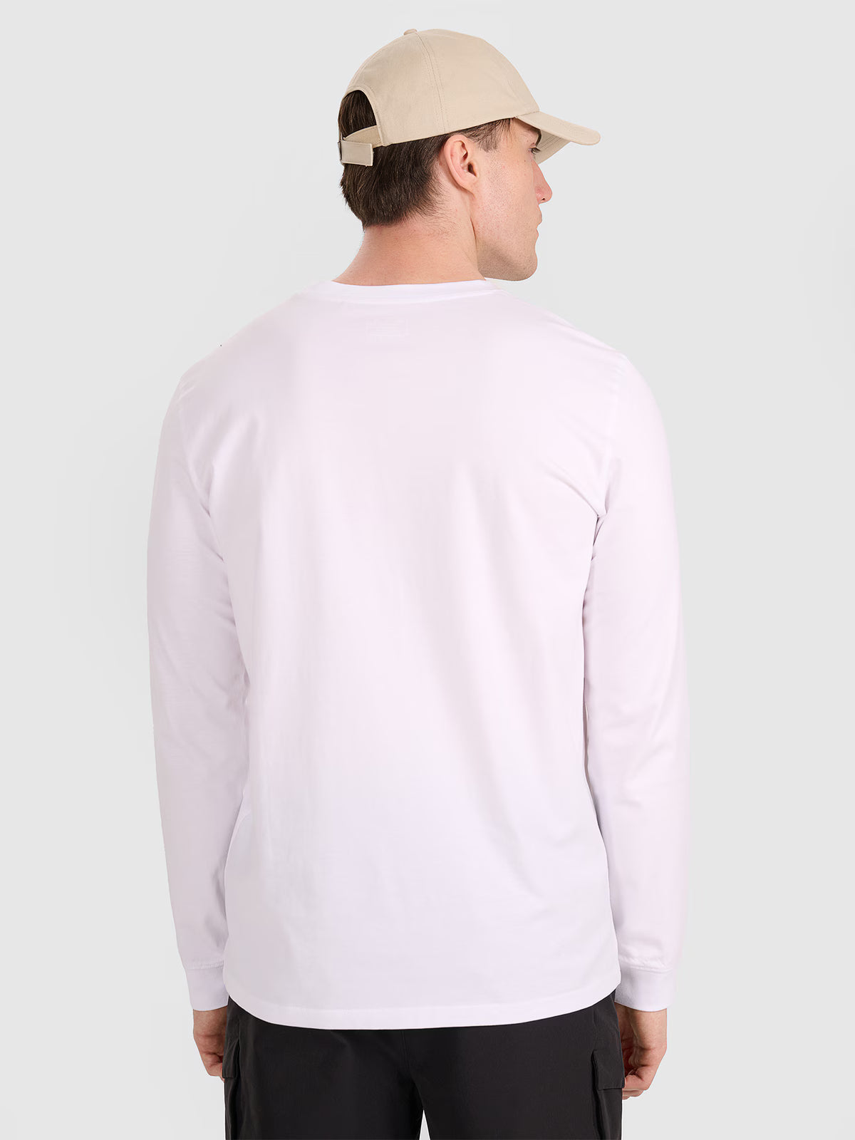 Longsleeve regular gładki męski