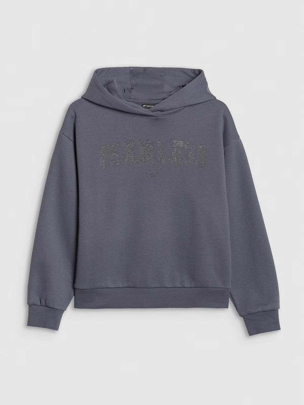 Bluza dresowa loose z kapturem dziewczęca