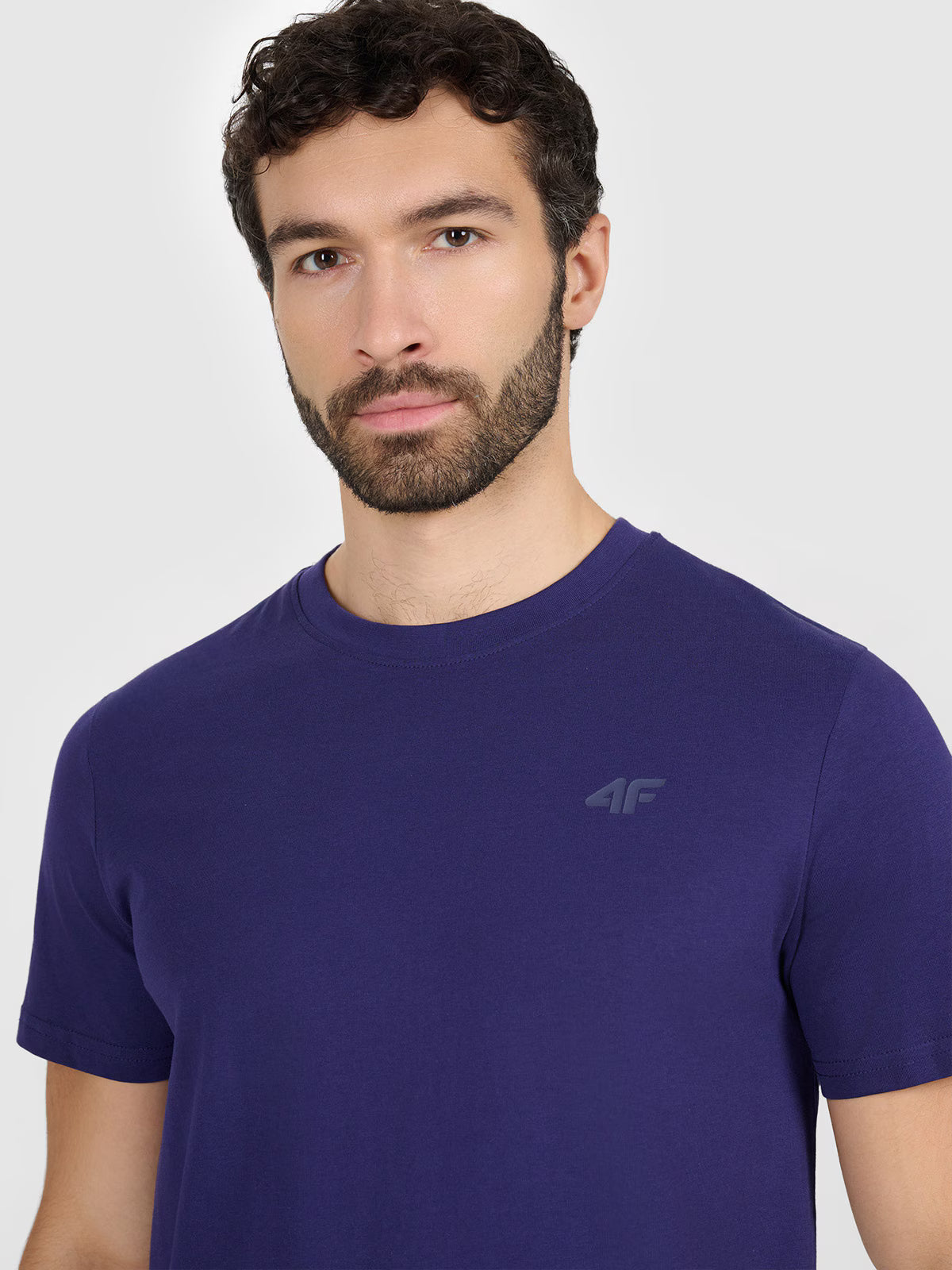 T-shirt regular gładki męski