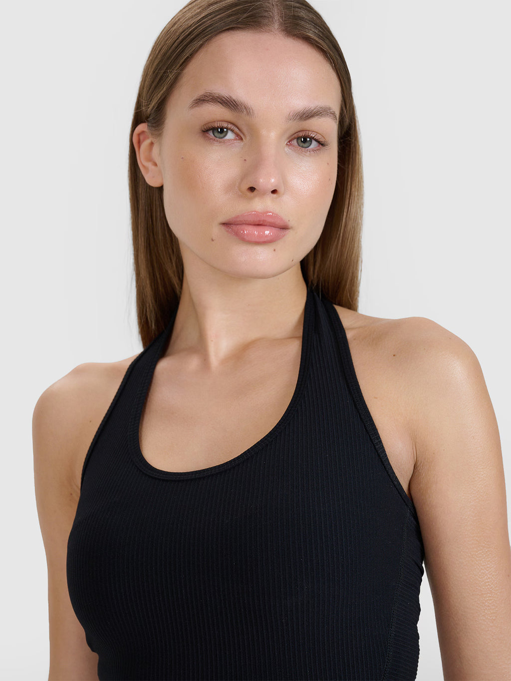Crop top slim gładki damski 4F x Anna Lewandowska