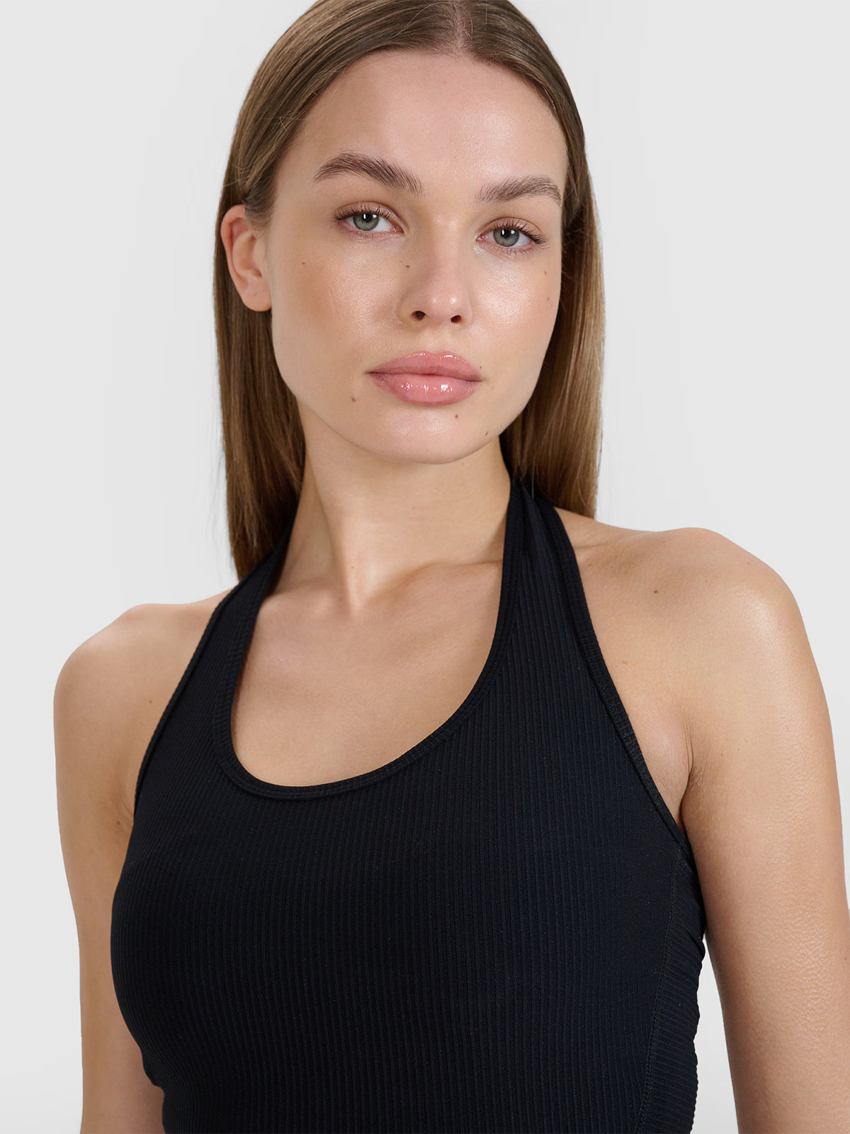 Crop top slim gładki damski 4F x Anna Lewandowska