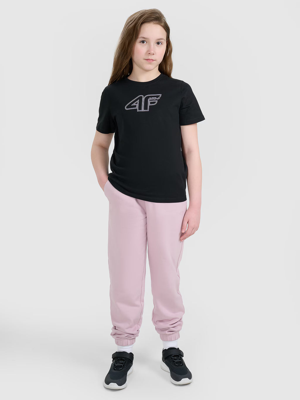 T-shirt regular z nadrukiem dziewczęcy