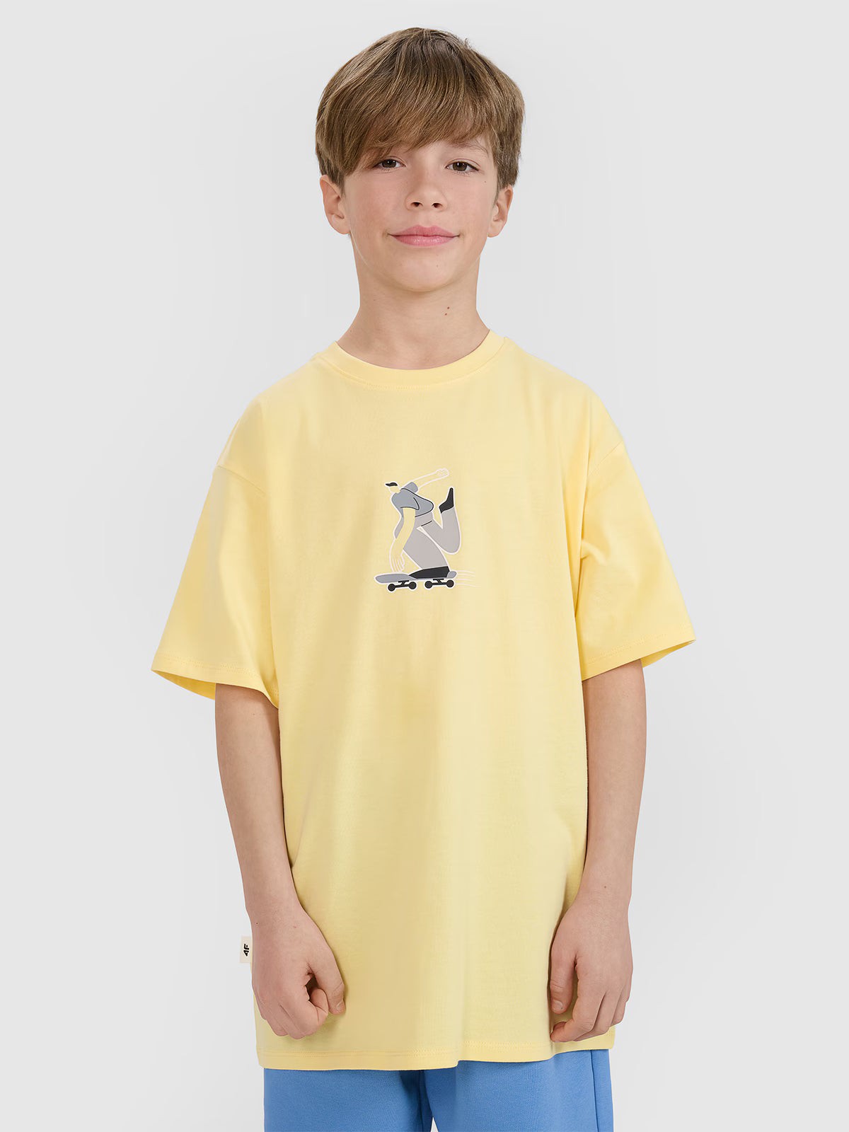 T-shirt oversize z nadrukiem chłopięcy