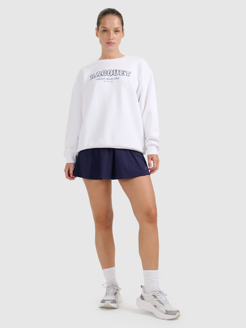 Bluza dresowa nierozpinana bez kaptura damska