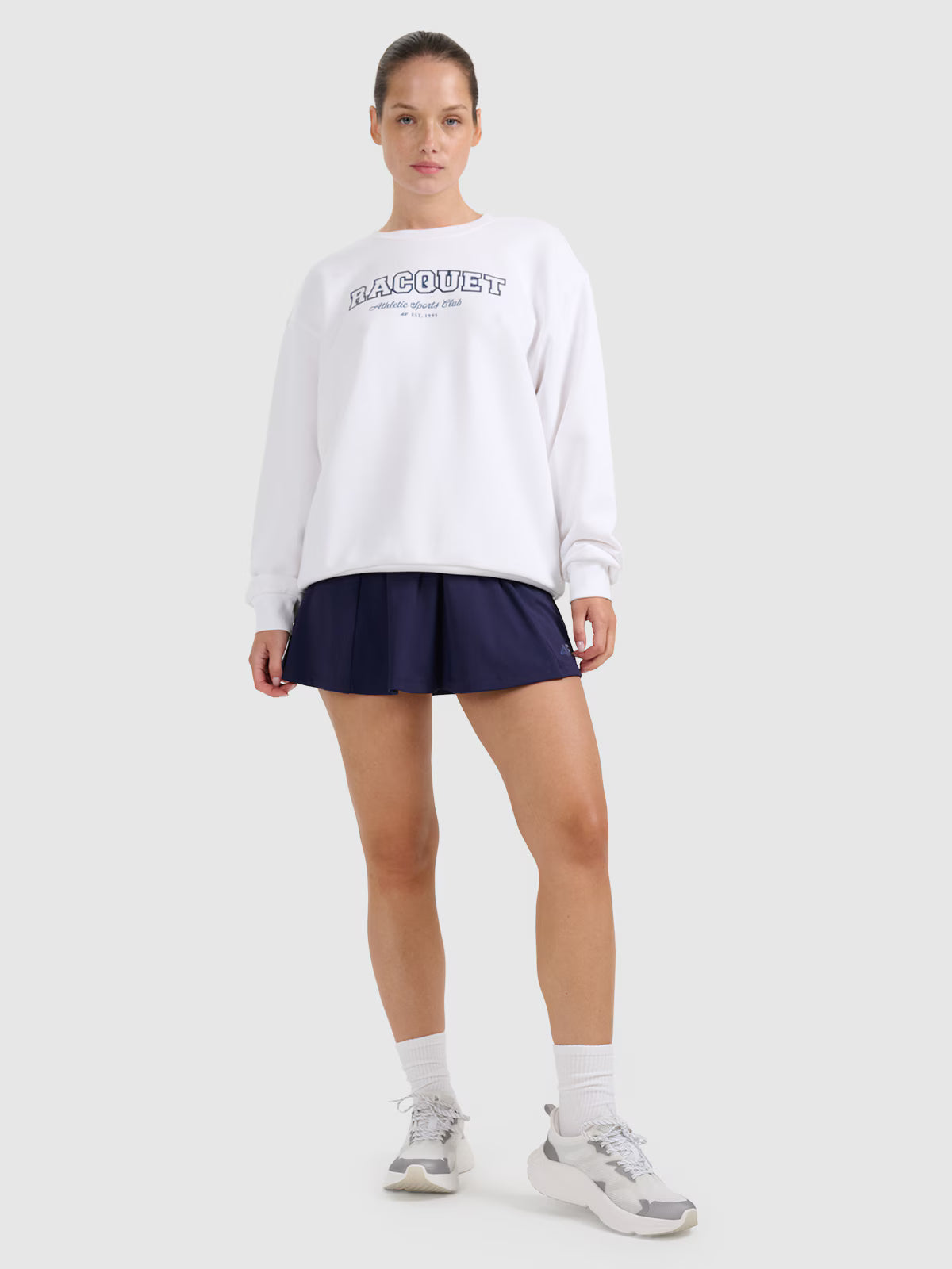 Bluza dresowa nierozpinana bez kaptura damska