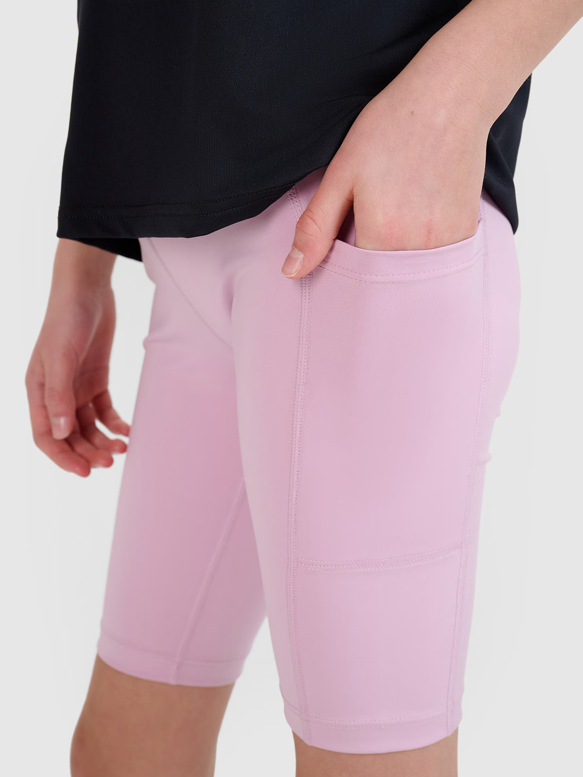 Legginsy kolarki trekkingowe szybkoschnące dziewczęce