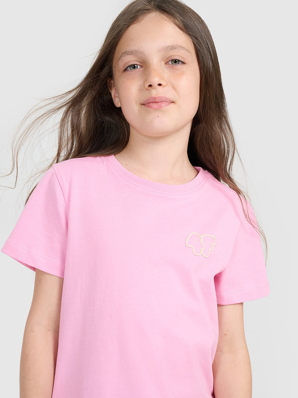 T-shirt regular z nadrukiem dziewczęcy