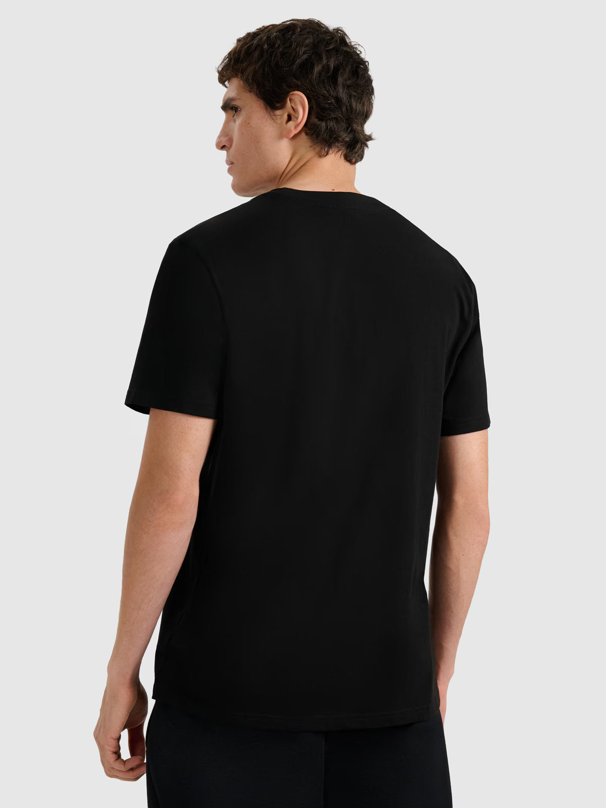 T-shirt regular gładki męski