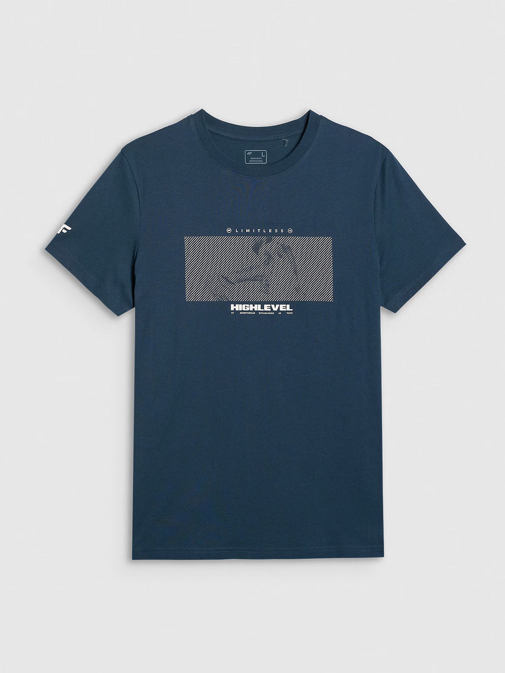 T-shirt regular z nadrukiem męski