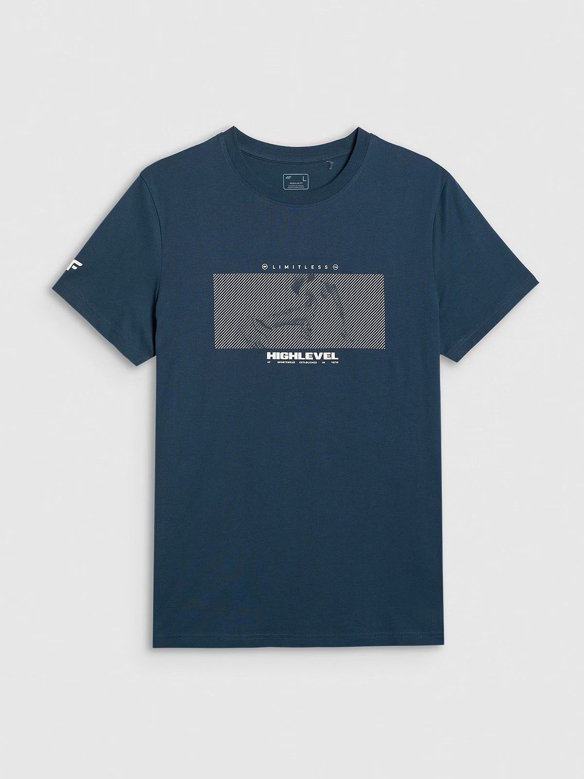 T-shirt regular z nadrukiem męski