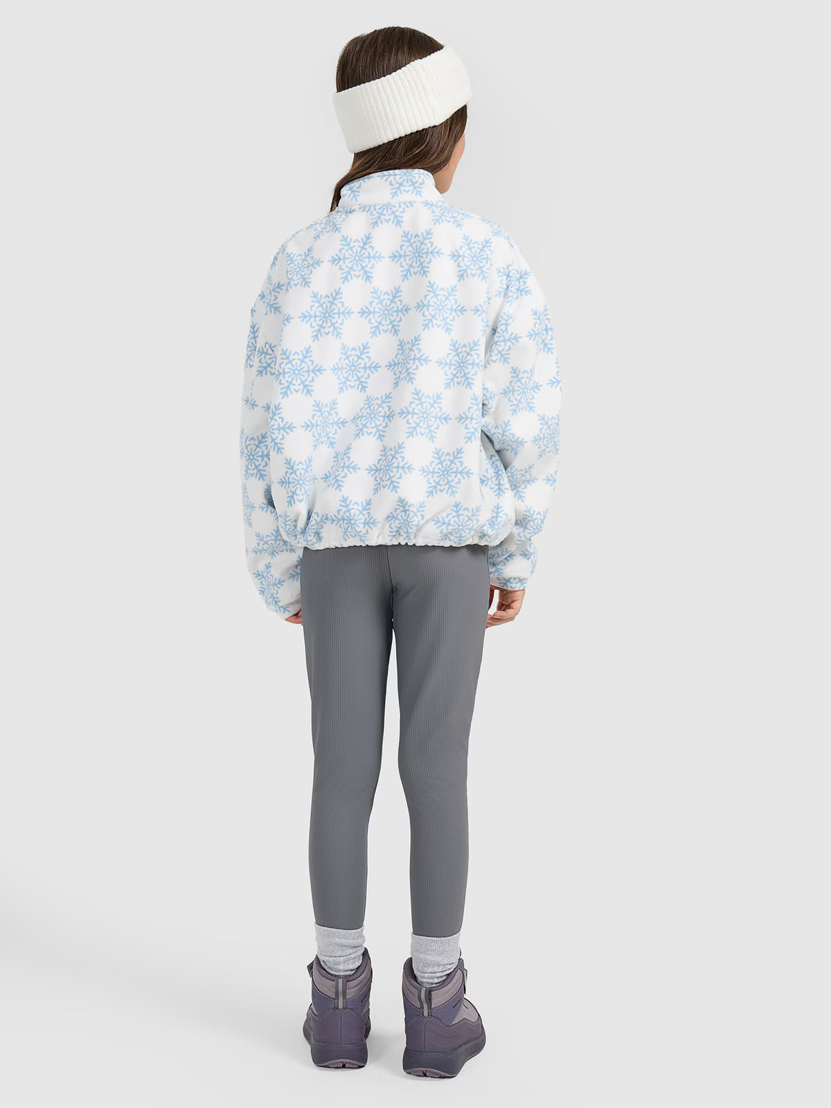 Legginsy z prążkowanej dzianiny dziewczęce