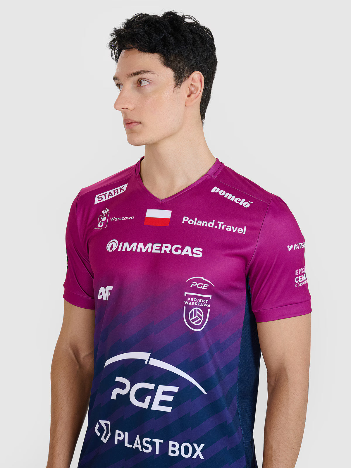 Koszulka meczowa replika wyjazdowa Liga Mistrzów CEV z sezonu 2024/25 męska 4F x Projekt Warszawa