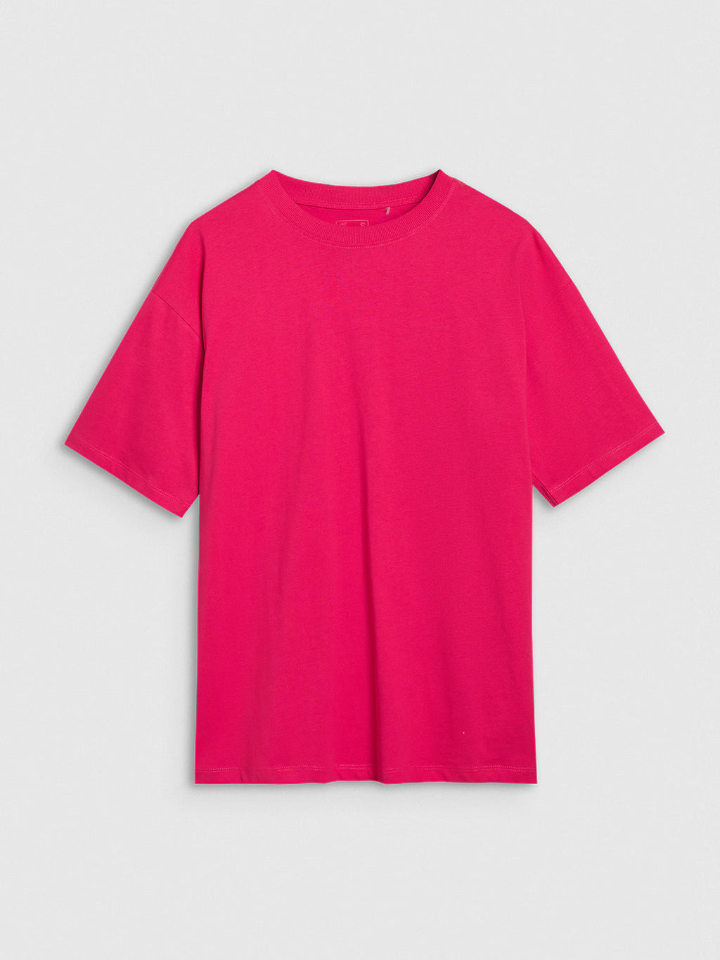 T-shirt oversize gładki damski