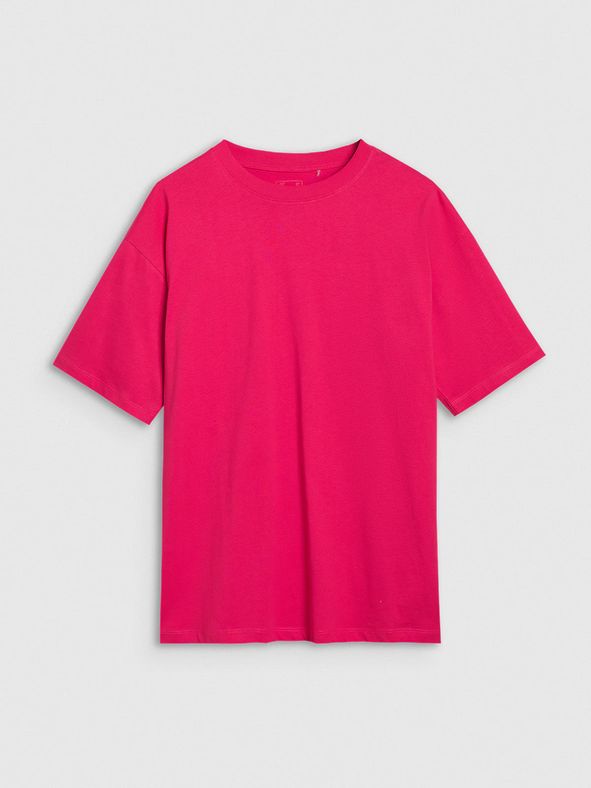 T-shirt oversize gładki damski