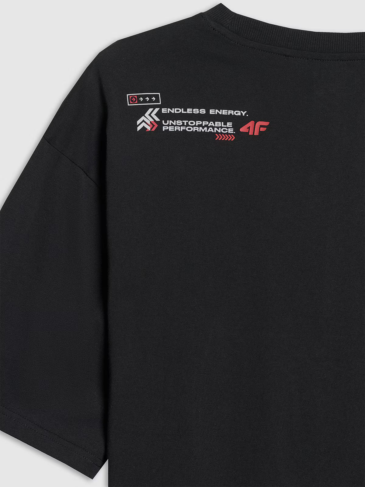 T-shirt oversize z nadrukiem męski