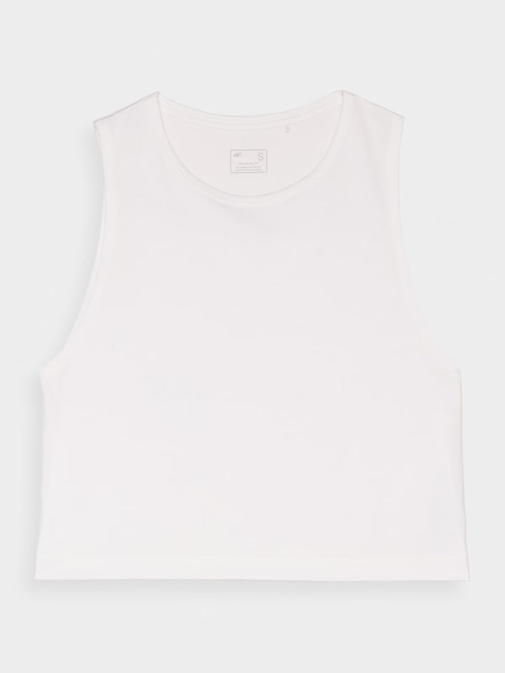 Crop top regular gładki damski