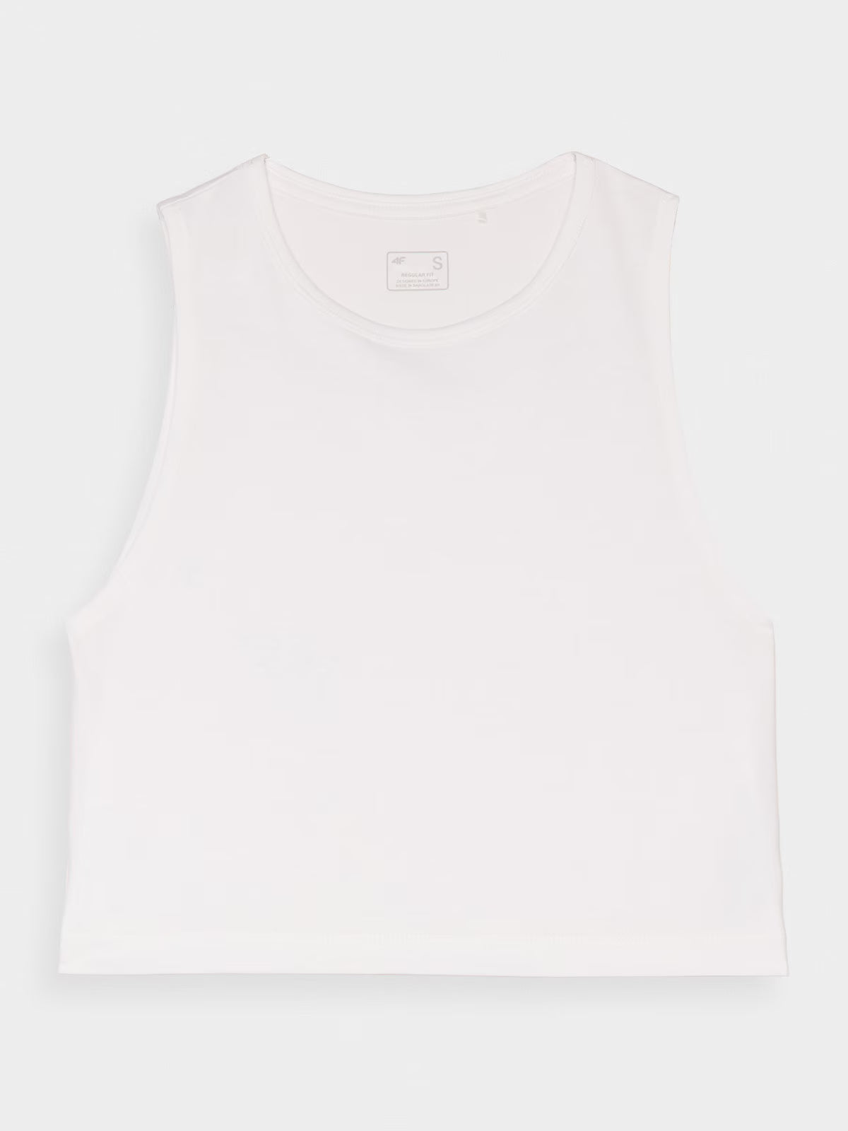 Crop top regular gładki damski