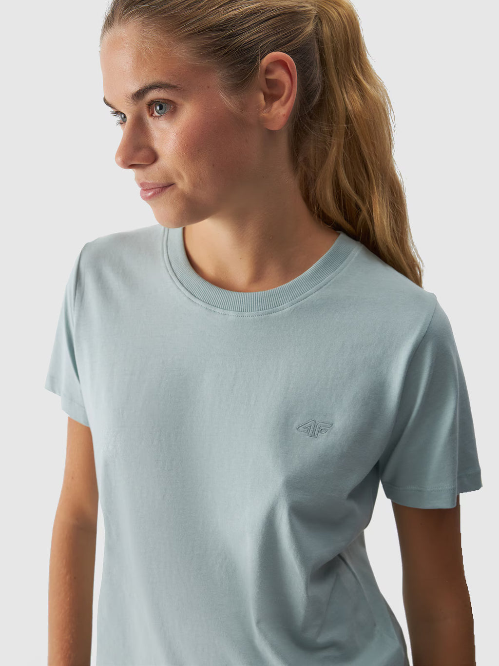 T-shirt regular gładki damski