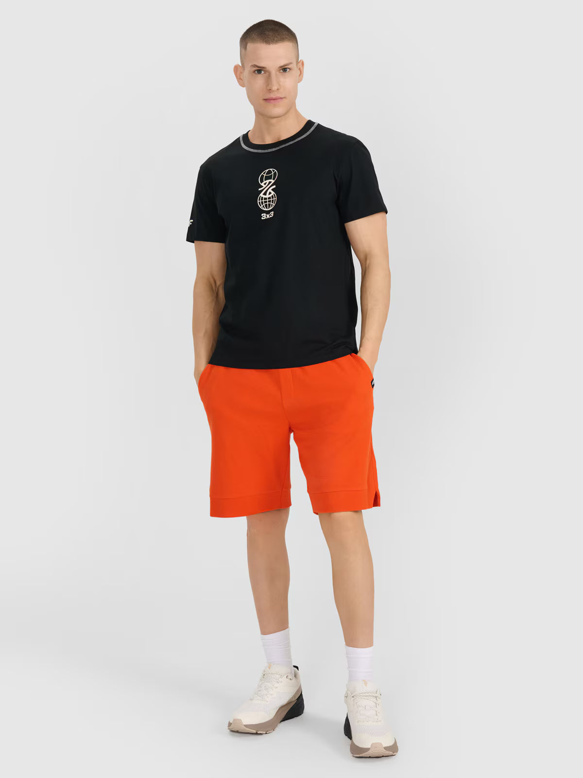 T-shirt regular z nadrukiem męski