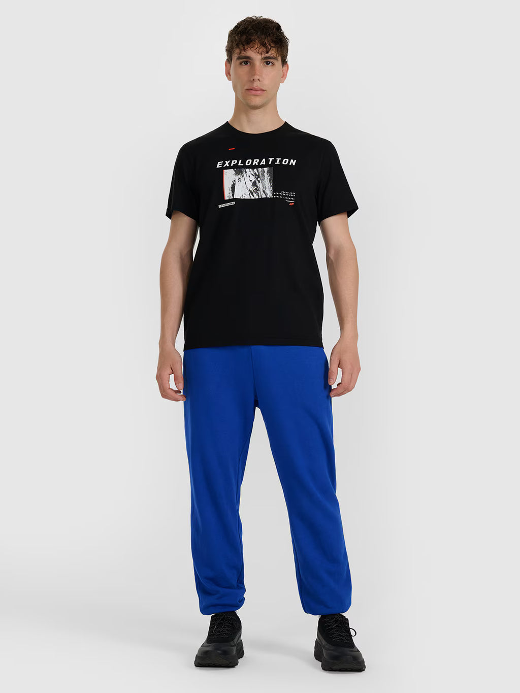 T-shirt regular z nadrukiem męski