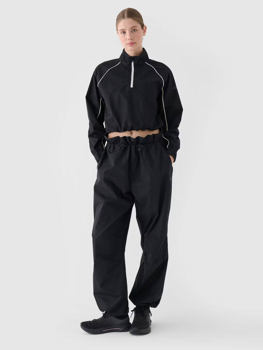Spodnie casual parachute oversize damskie