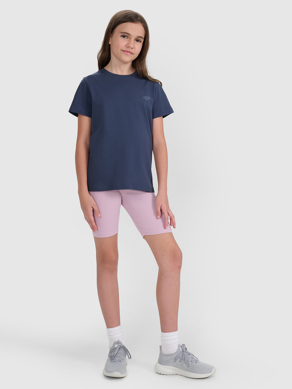T-shirt regular gładki (2-pack) dziecięcy
