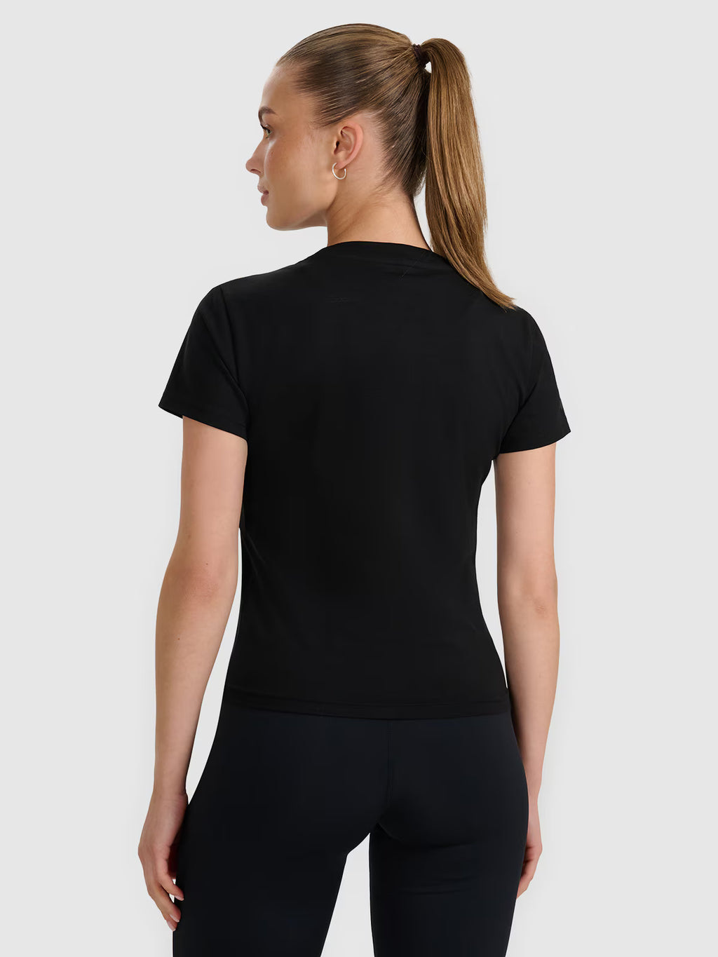 T-shirt slim z nadrukiem damski