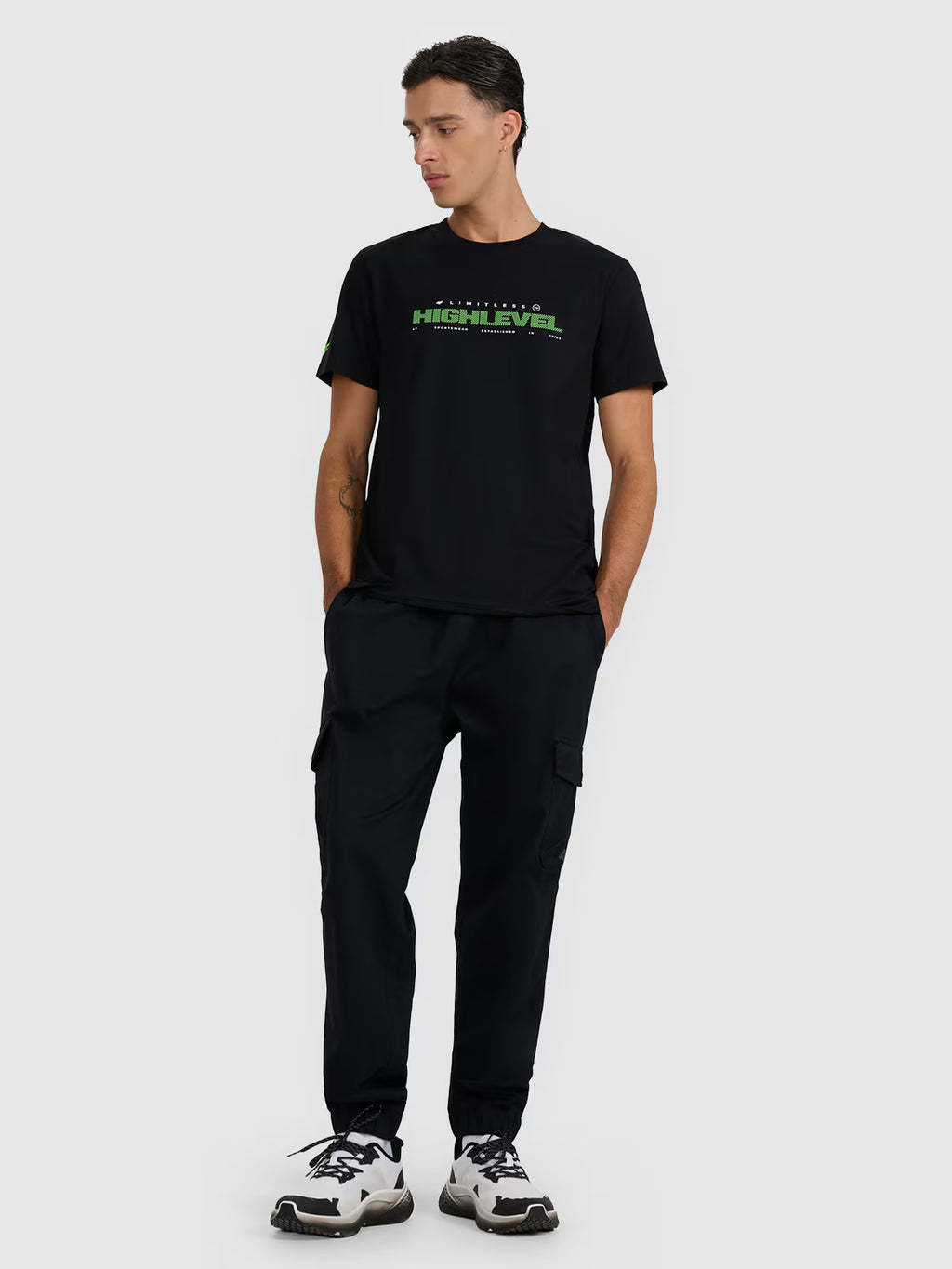 T-shirt regular z nadrukiem męski