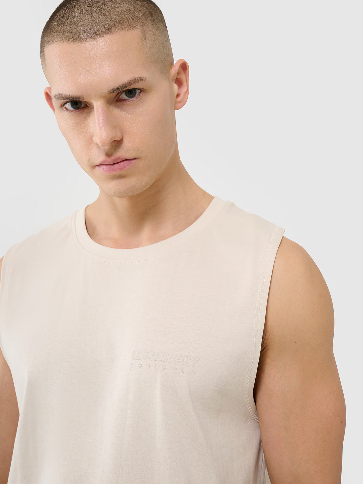 Tank top oversize męski