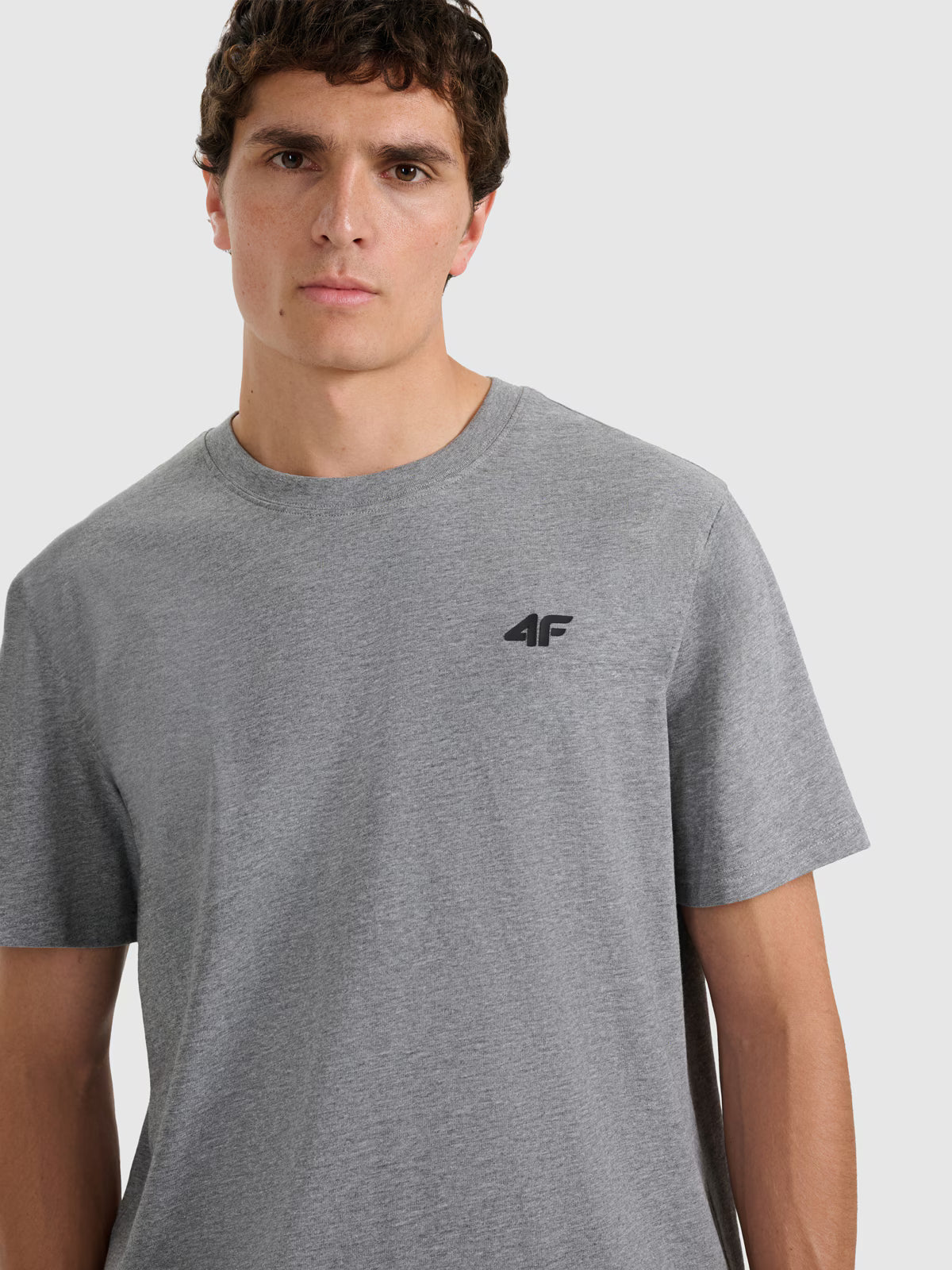 T-shirt regular gładki męski