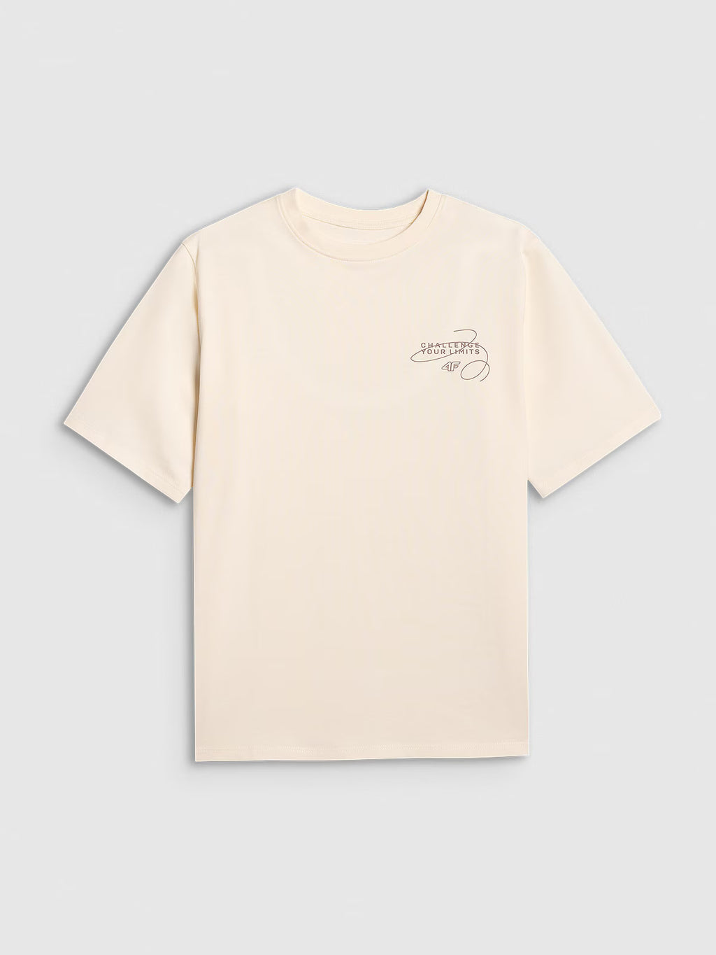 T-shirt oversize z nadrukiem dziewczęcy
