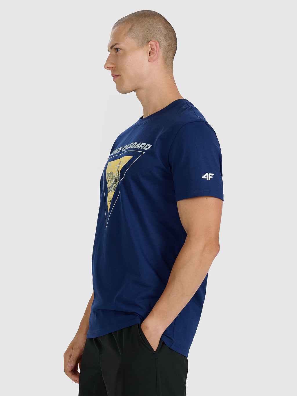 T-shirt regular z nadrukiem męski