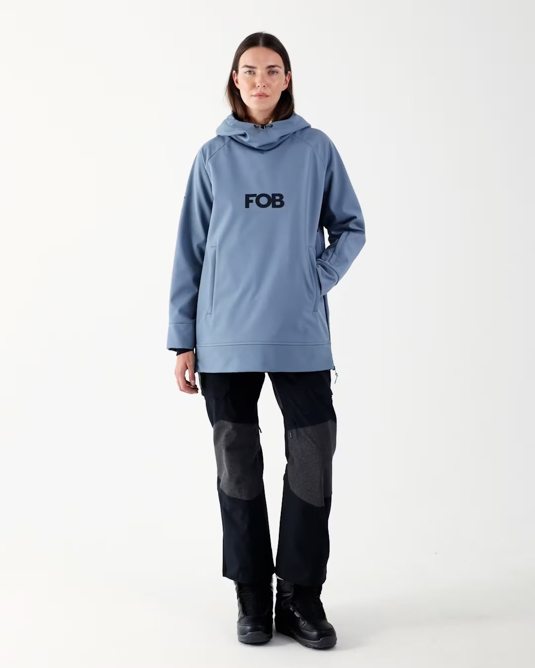 Bluza snowboardowa z softshellu membrana 5000 damska