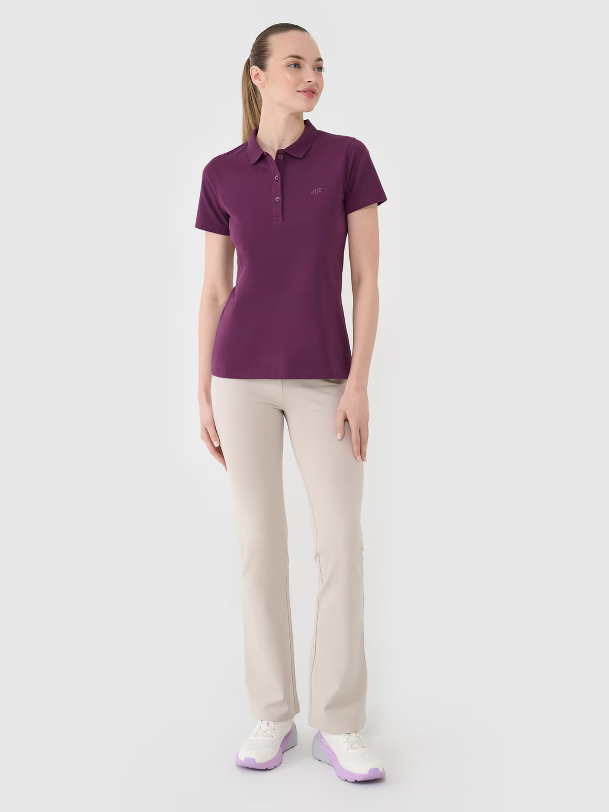 Koszulka polo slim damska