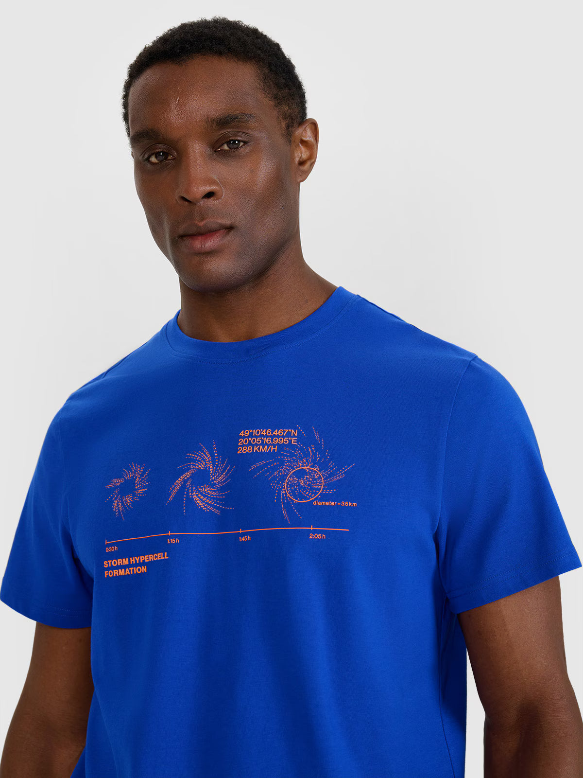 T-shirt regular z nadrukiem męski