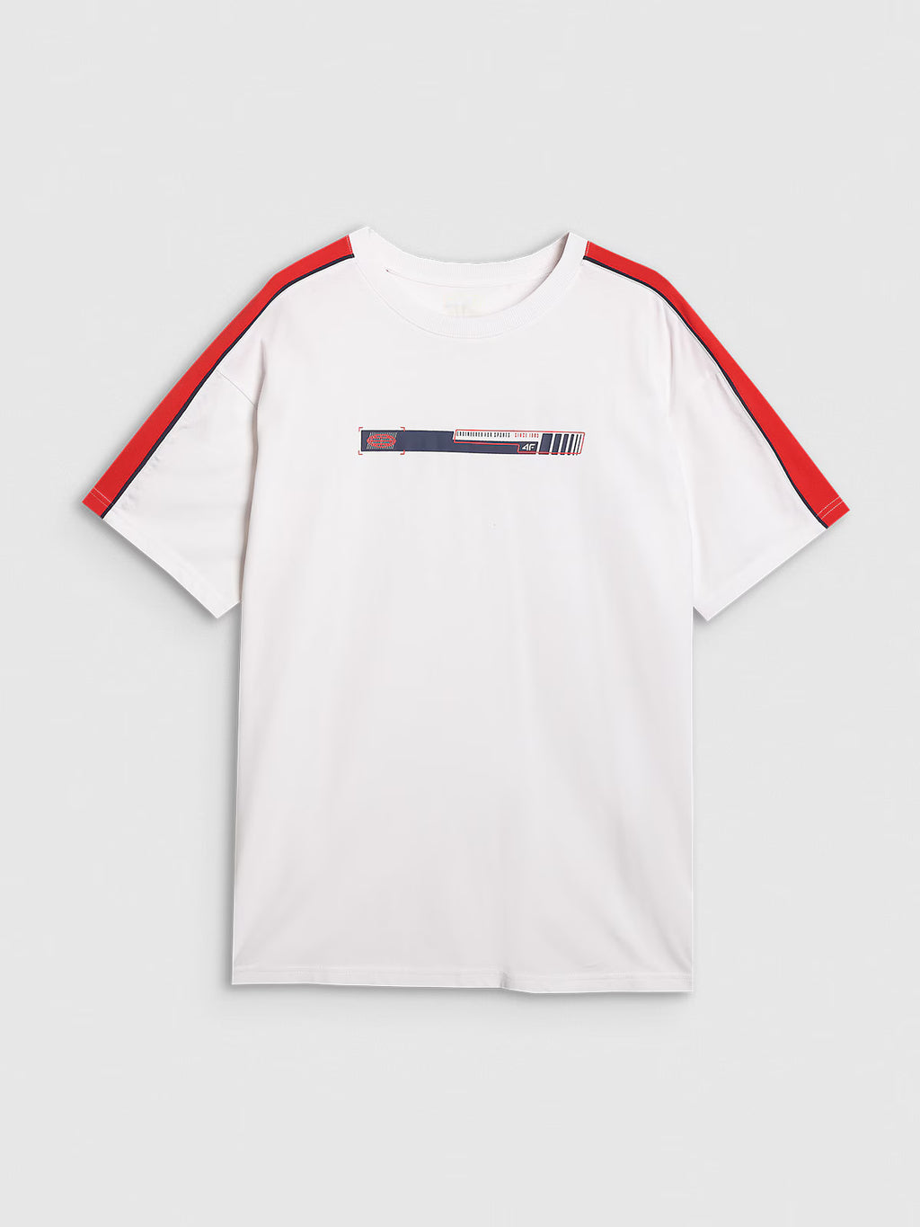 T-shirt oversize z nadrukiem męski