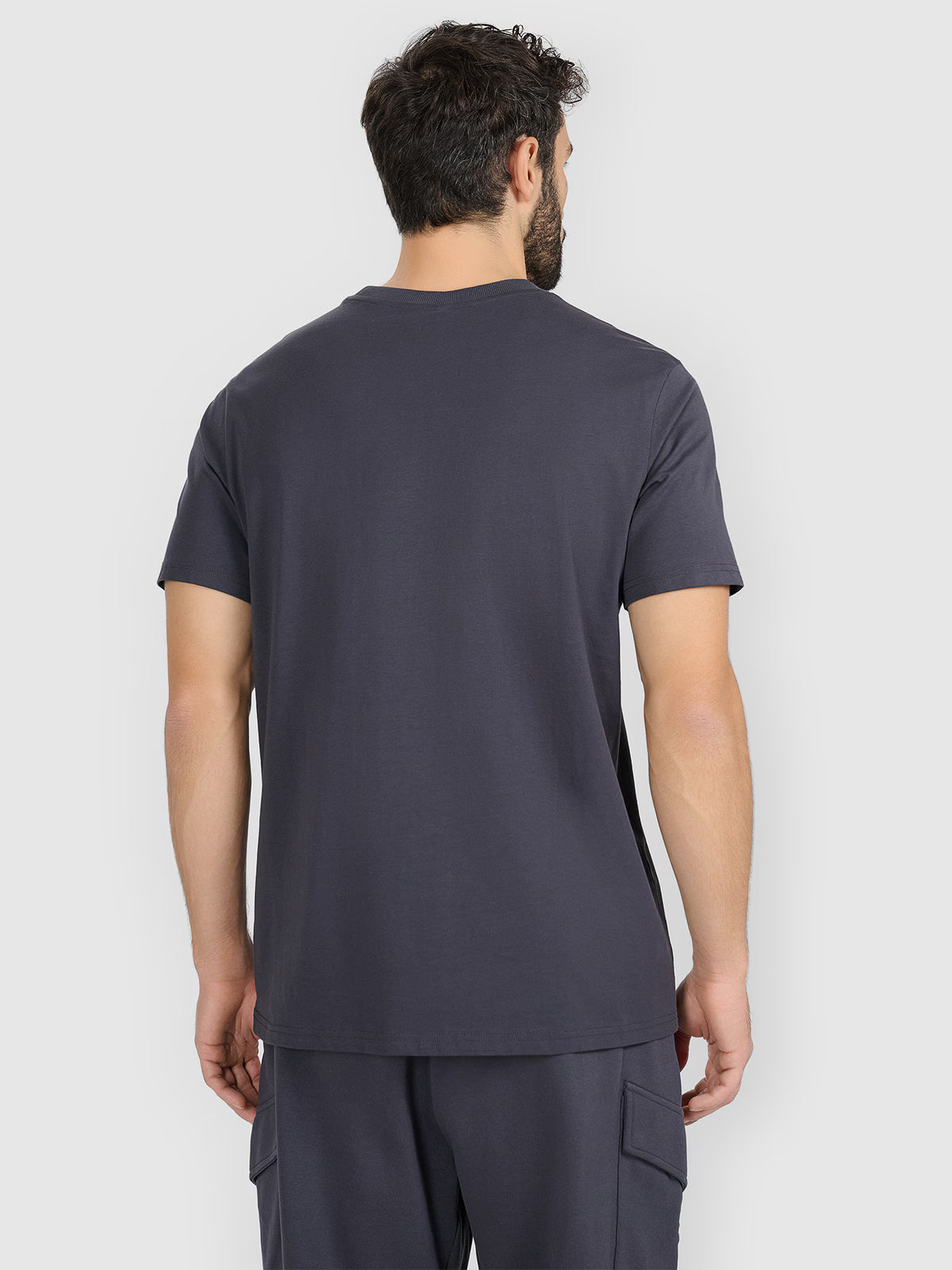 T-shirt regular z nadrukiem męski