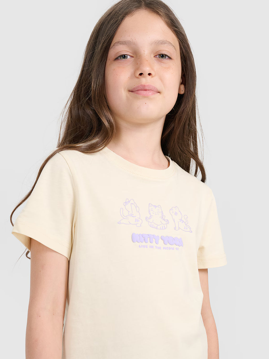 T-shirt regular z nadrukiem dziewczęcy
