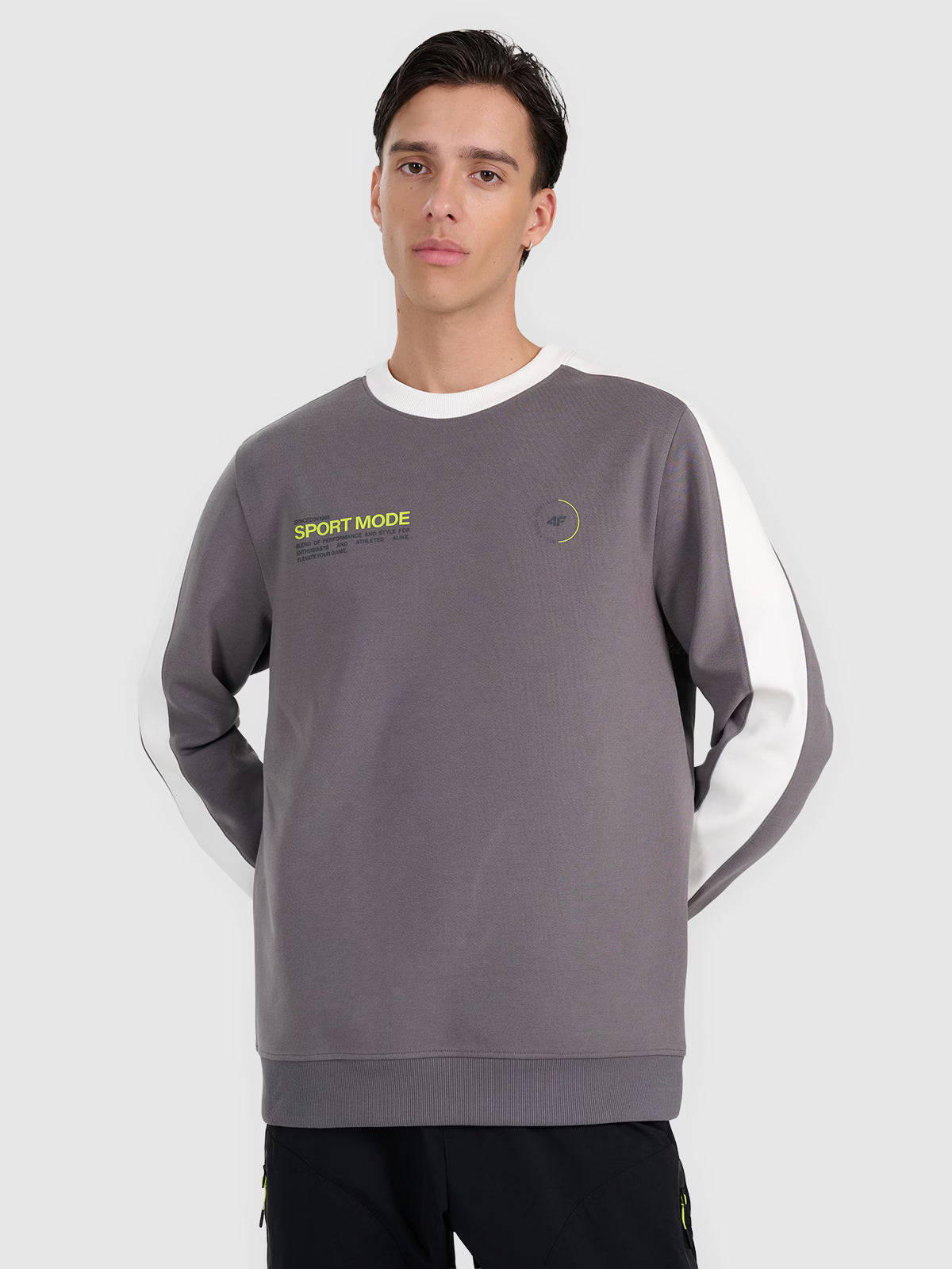 Bluza dresowa nierozpinana bez kaptura męska