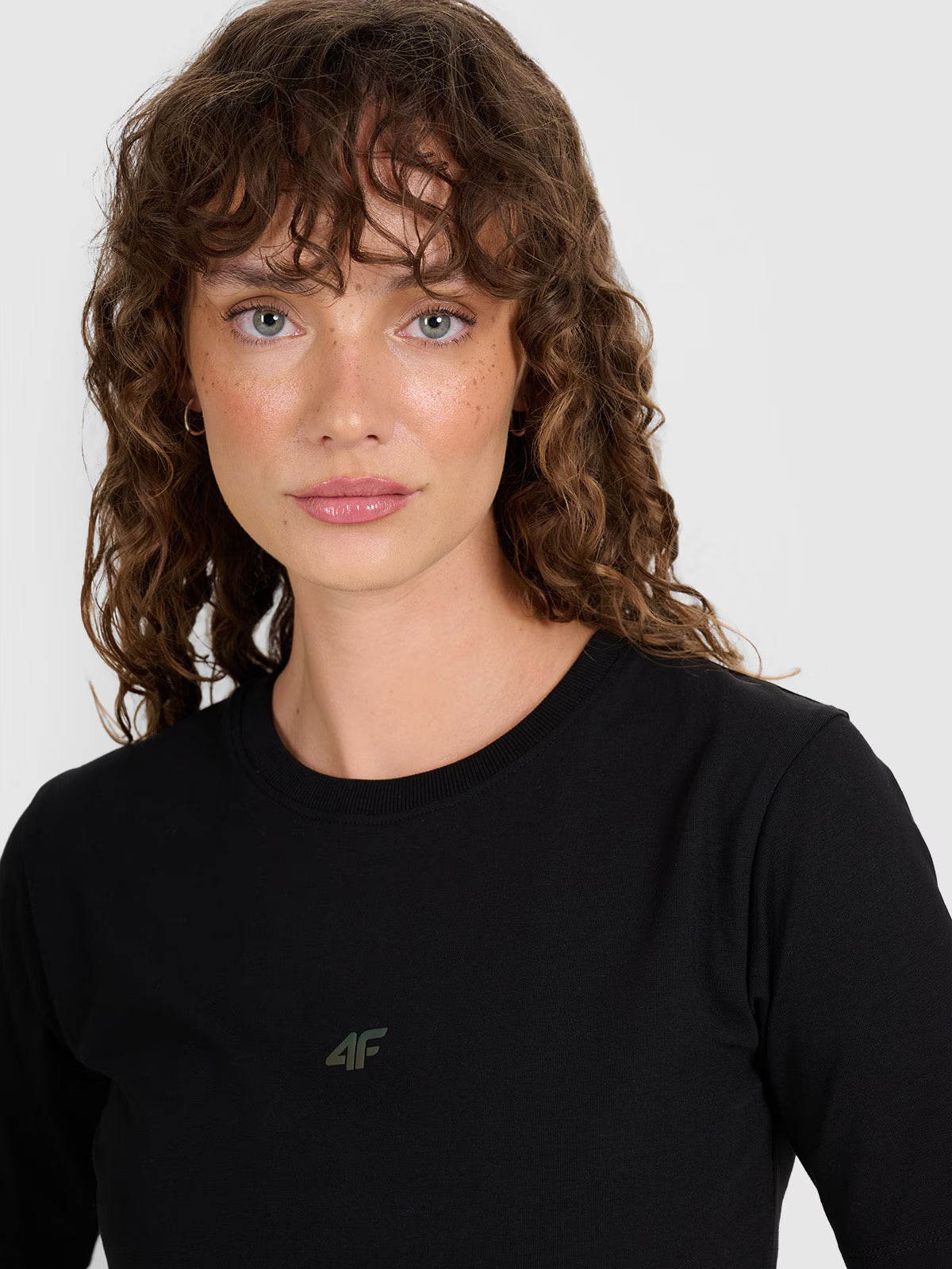 Crop-top slim gładki damski