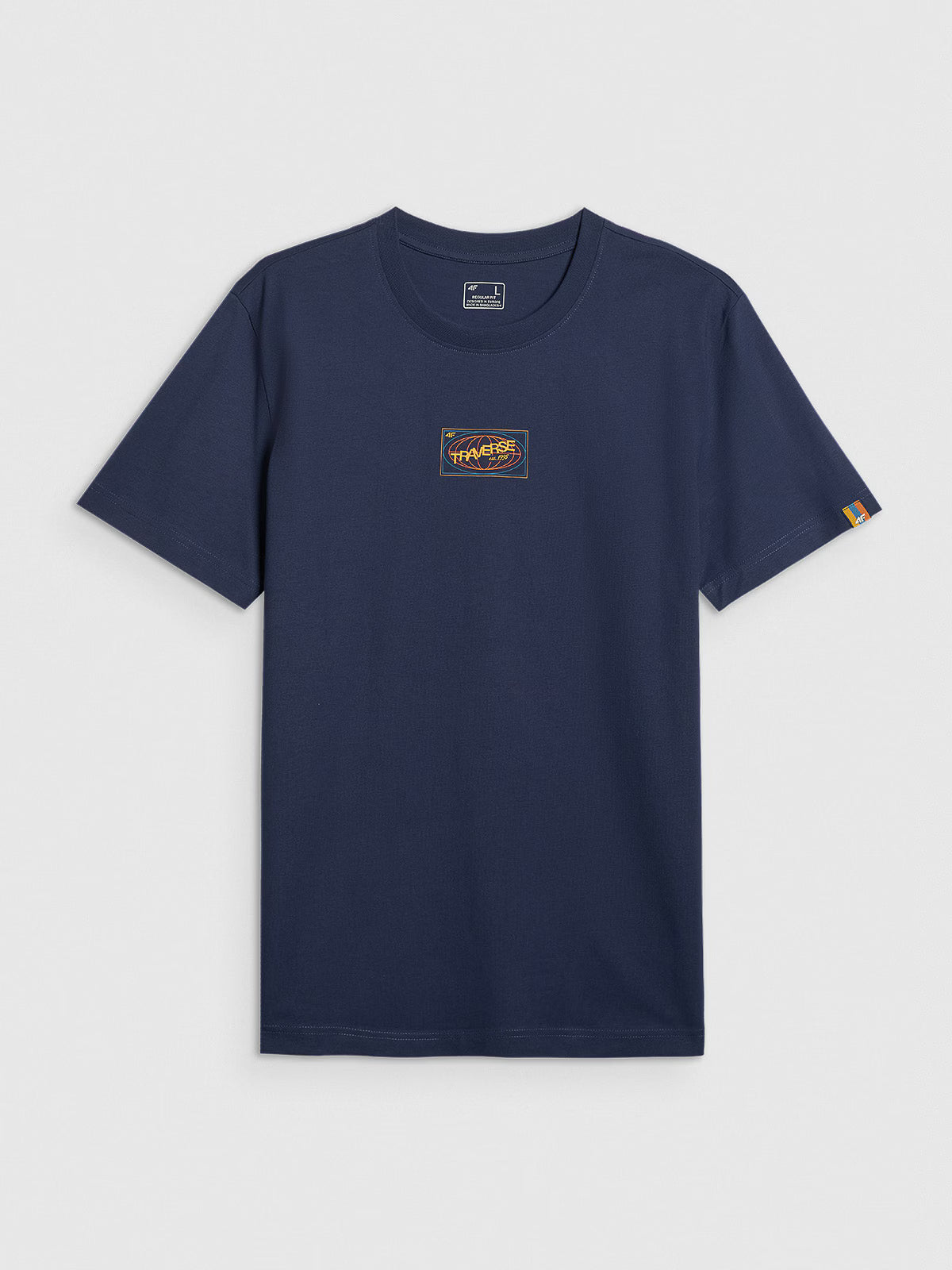 T-shirt regular z nadrukiem męski