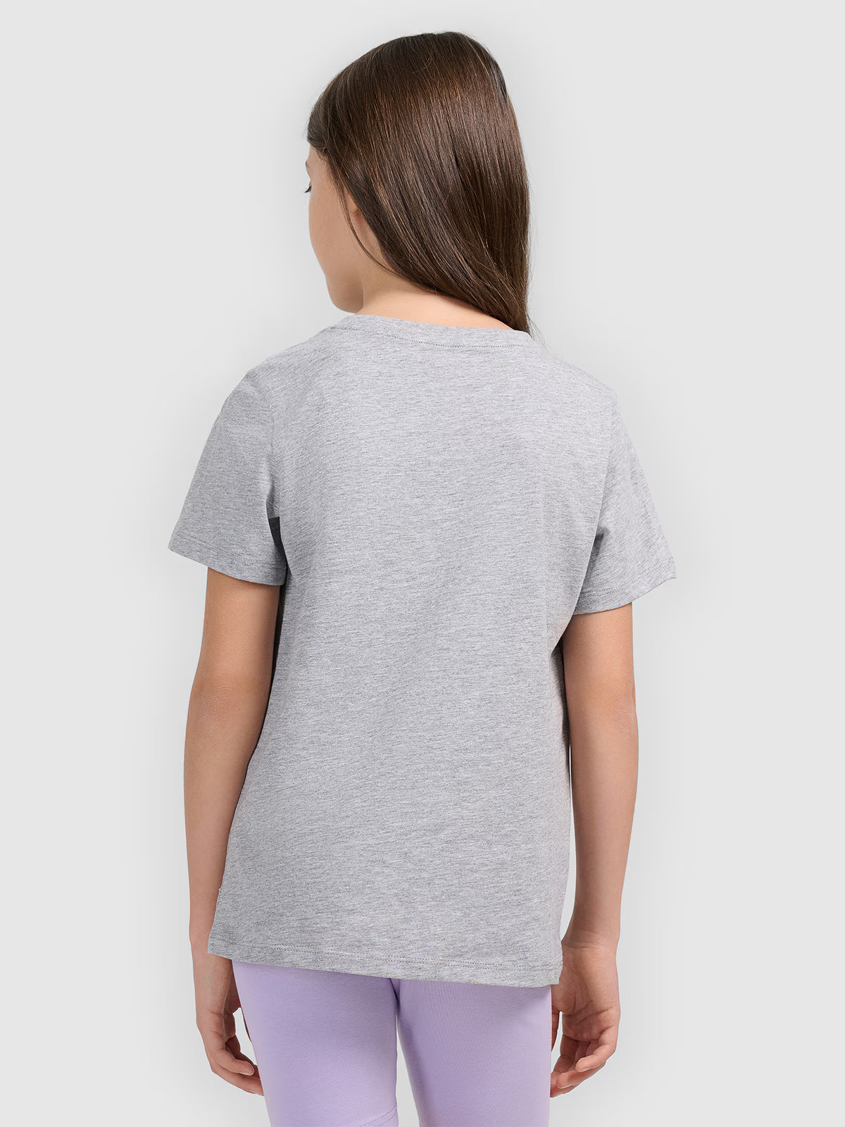 T-shirt oversize z nadrukiem dziewczęcy