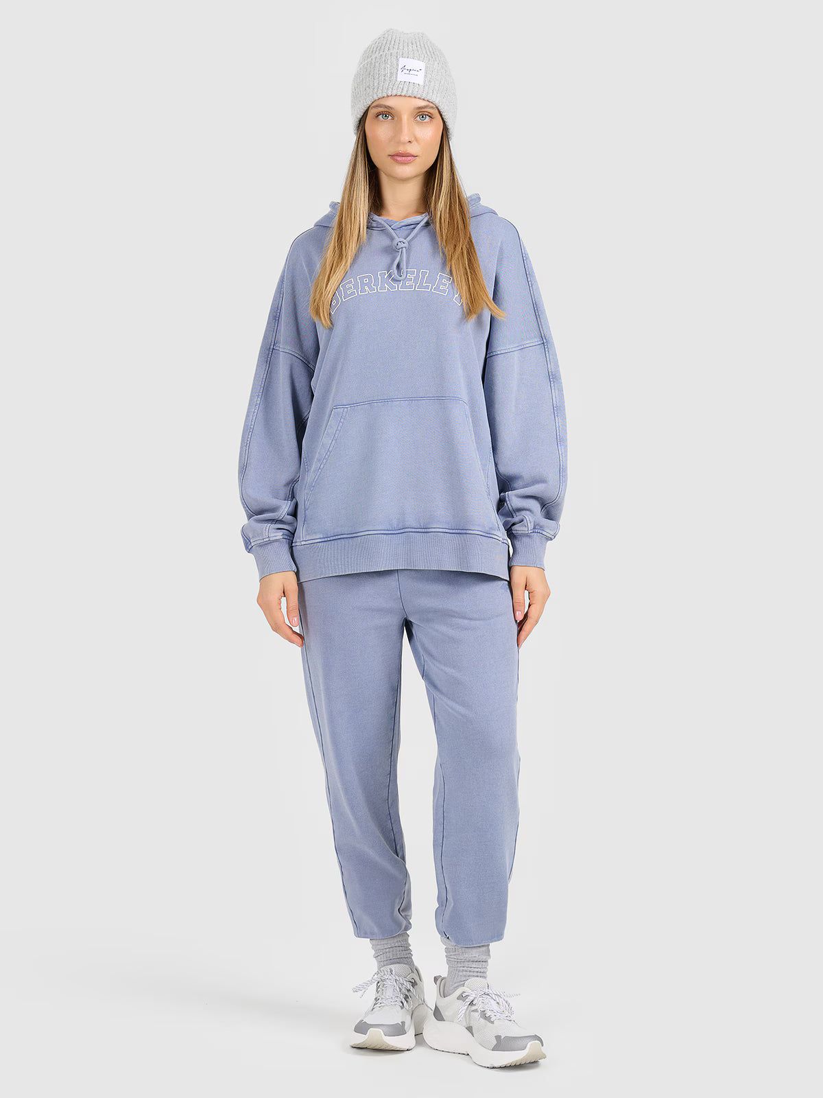 Bluza dresowa nierozpinana z kapturem damska