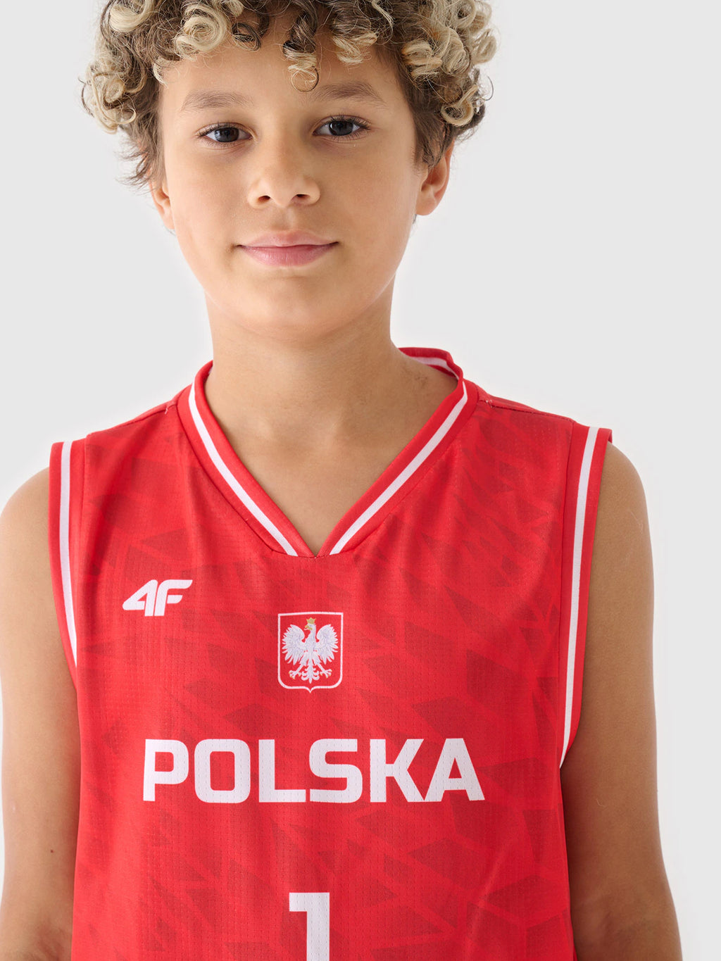 Koszulka reprezentacyjna dziecięca 4F x PZKOSZ 2024 - SOCHAN