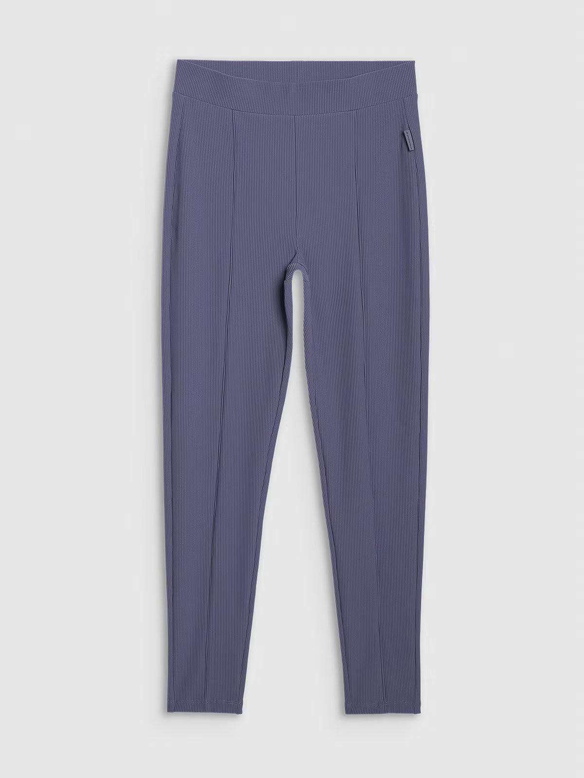 Legginsy z prążkowanej dzianiny damskie