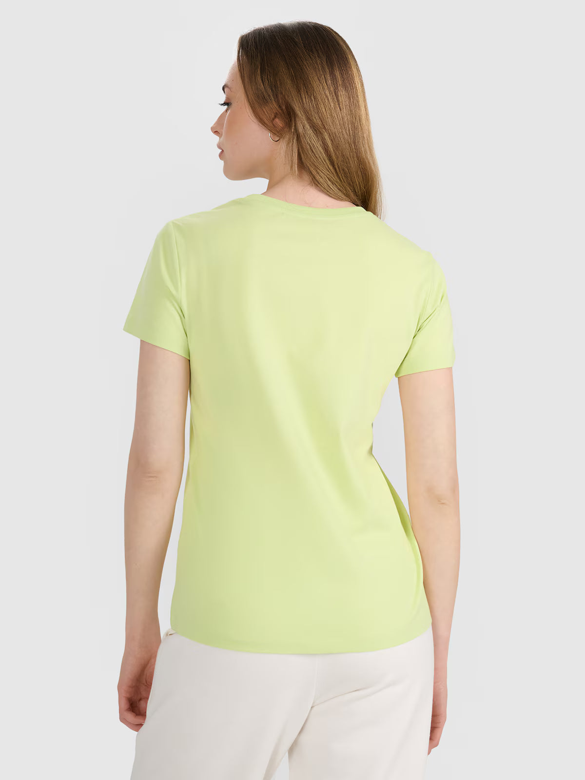 T-shirt regular z nadrukiem damski